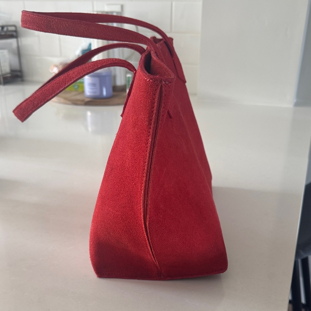 Free People Avery East West Tote in Red